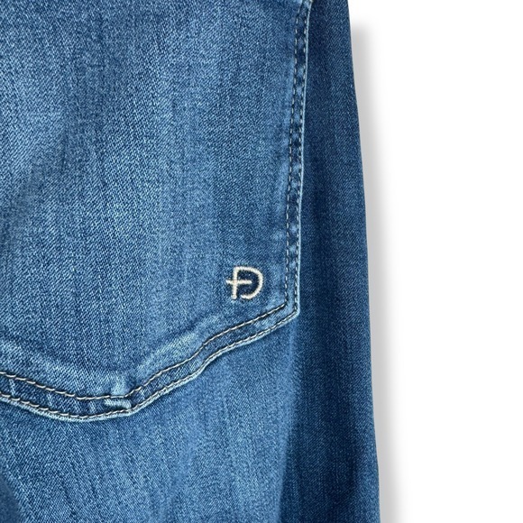 Fidelity Jeans Women Size 26 Malibu High‎ Rise Wide Leg Crop Quiet Luxury Denim - Picture 13 of 13